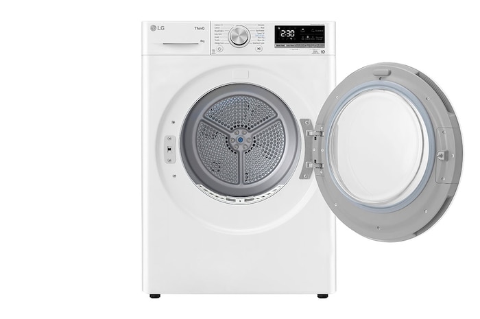 LG 8-kg DUAL Inverter Heat Pump™ -torktumlare med™ Eco Hybrid™ och värmepumpsteknologi , RH80V9AV7N