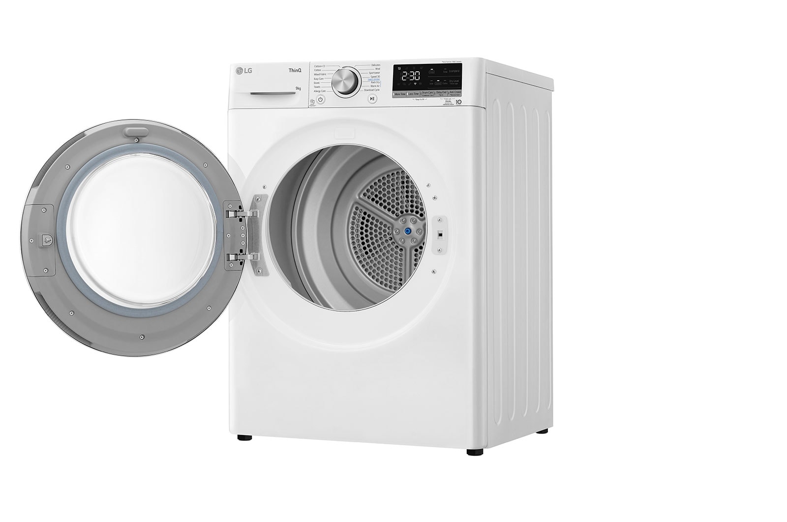 LG 9-kg DUAL Inverter Heat Pump™ -torktumlare med ™ Eco Hybrid™ och värmepumpsteknologi, RH90V5AV7N