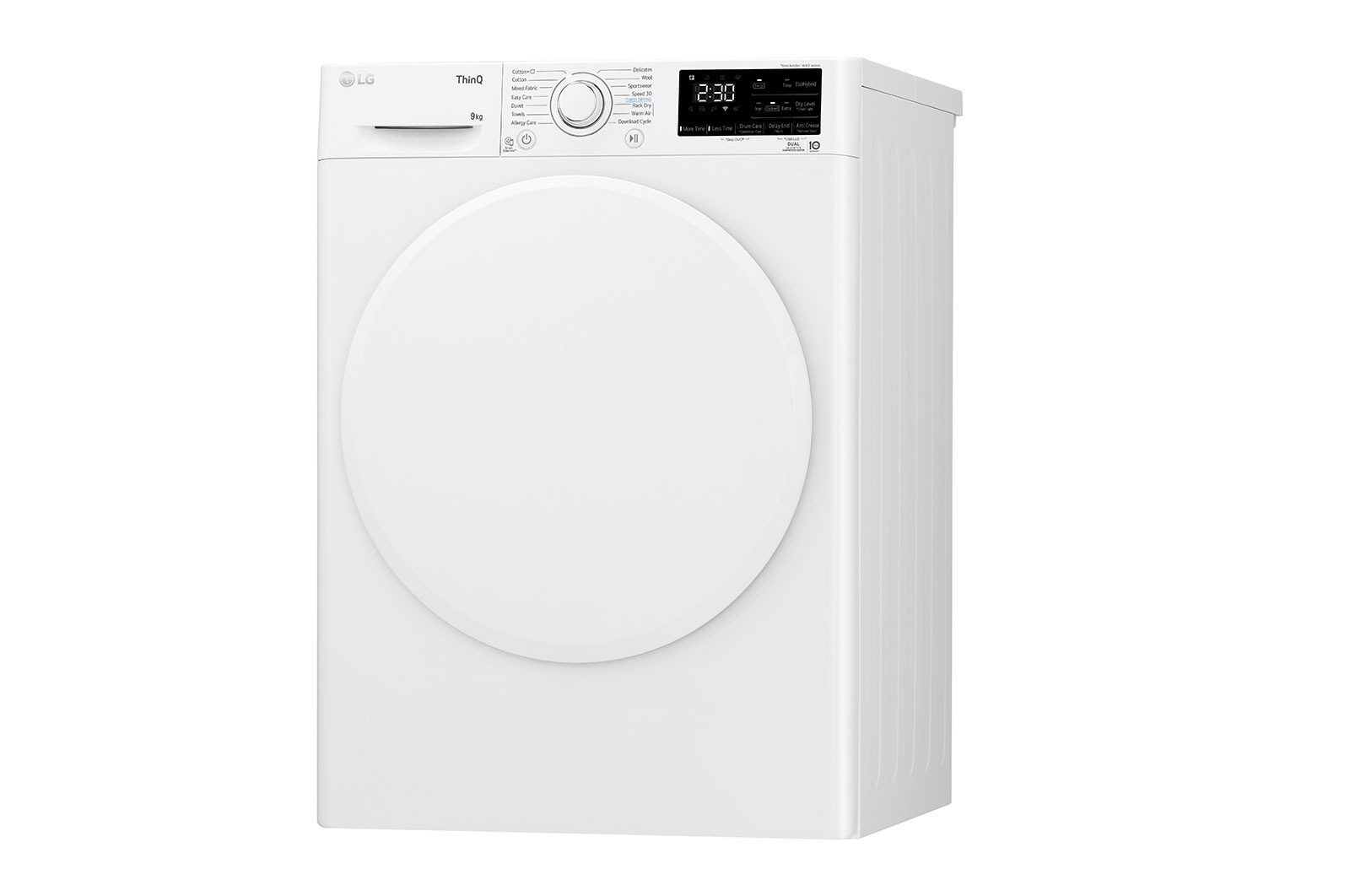 LG 9-kg DUAL Inverter Heat Pump™ -torktumlare med™ Eco Hybrid™ och värmepumpsteknologi, RV3DN9037