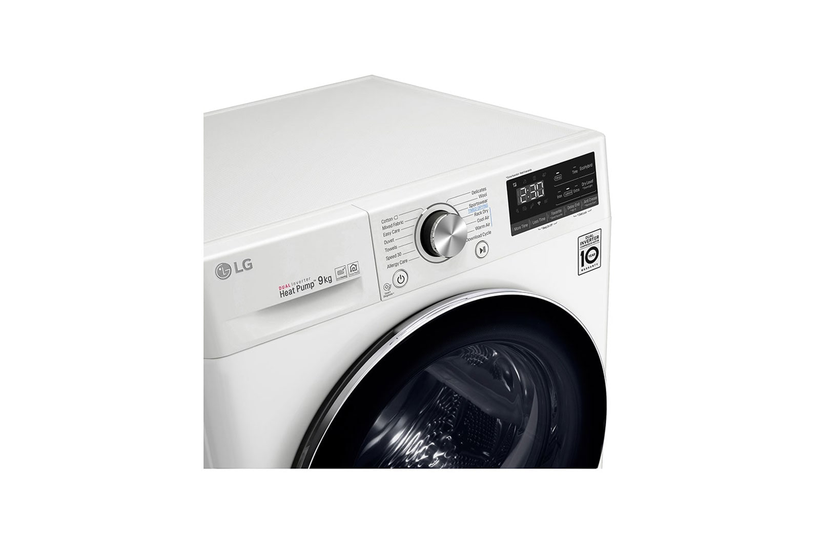 LG 9-kg DUAL Inverter Heat Pump™ -torktumlare med™ Eco Hybrid™ och värmepumpsteknologi , RV9DN9029