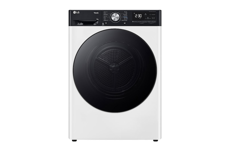 Vy framifrån av 9-kg DUAL Inverter Heat Pump™ -torktumlare med™ Eco Hybrid™ och värmepumpsteknologi, RV9DN9029B