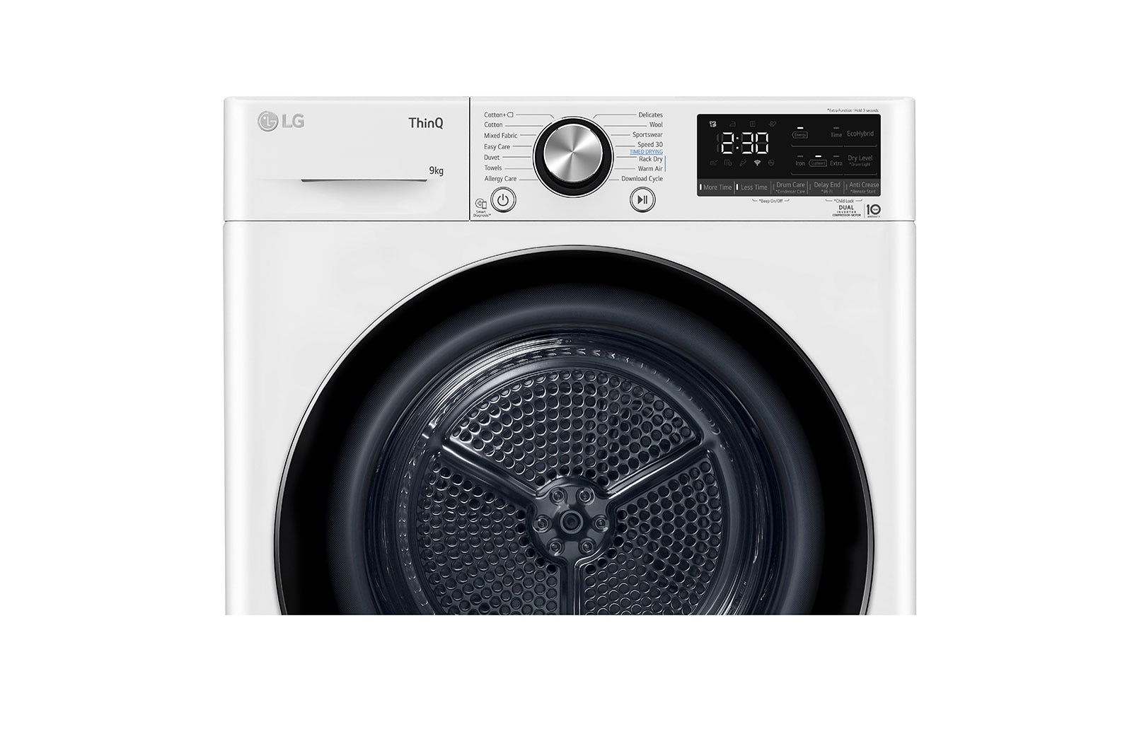 LG 9-kg DUAL Inverter Heat Pump™ -torktumlare med™ Eco Hybrid™ och värmepumpsteknologi , RV9DN9039