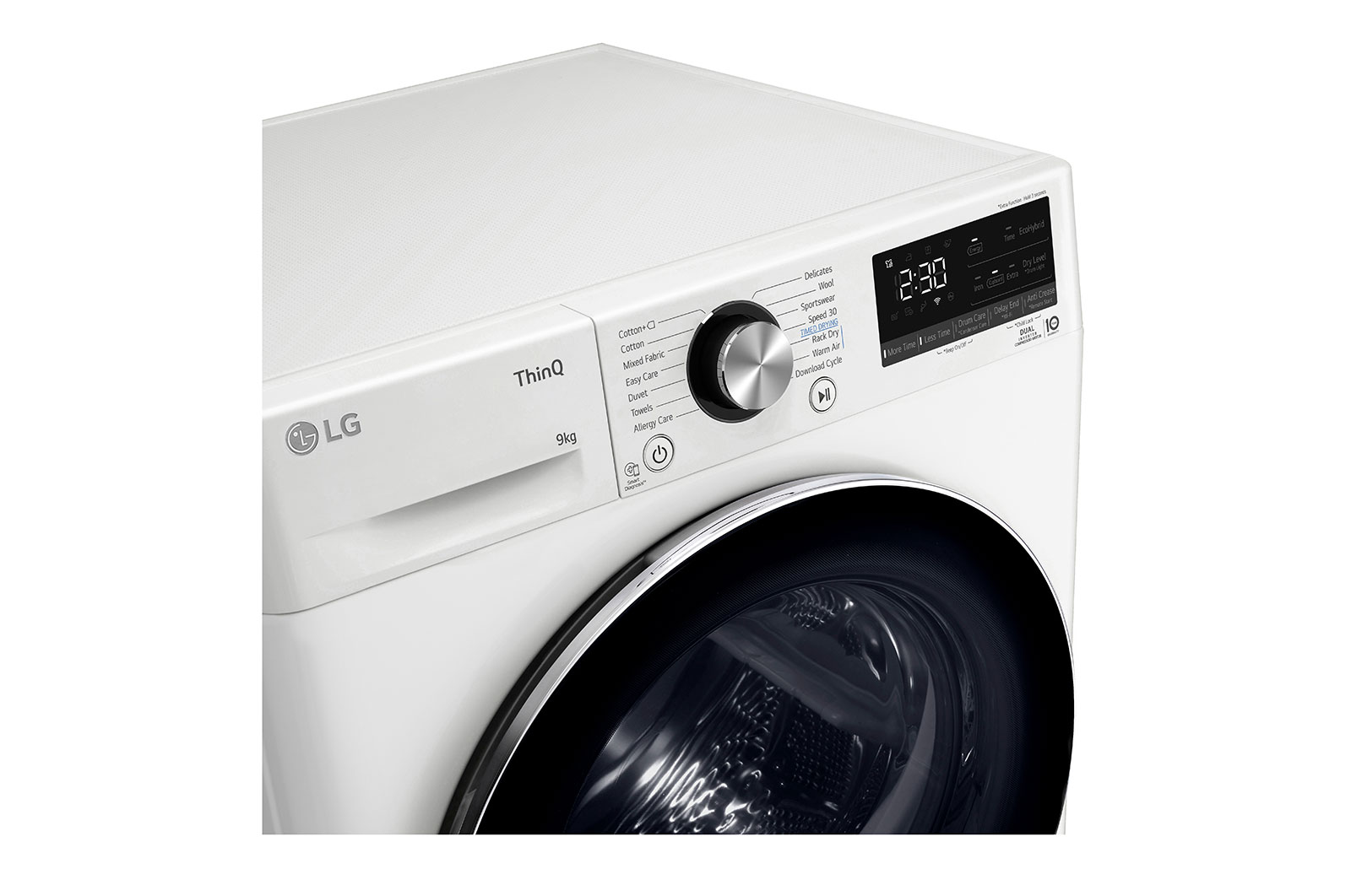 LG 9-kg DUAL Inverter Heat Pump™ -torktumlare med™ Eco Hybrid™ och värmepumpsteknologi , RV9DN9039
