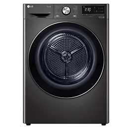 Svart 9-kg DUAL Inverter Heat Pump™ -torktumlare med ™ Eco Hybrid™ och värmepumpsteknologi 