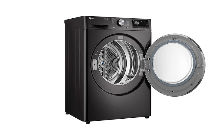 LG Svart 9-kg DUAL Inverter Heat Pump™ -torktumlare med ™ Eco Hybrid™ och värmepumpsteknologi , RV9DN903B