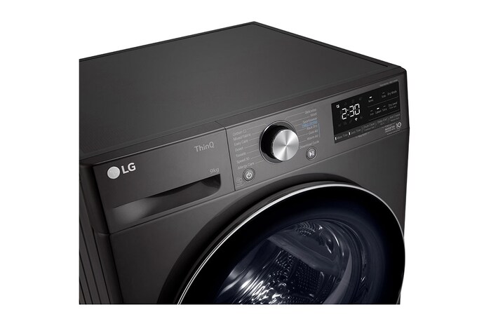 LG Svart 9-kg DUAL Inverter Heat Pump™ -torktumlare med ™ Eco Hybrid™ och värmepumpsteknologi , RV9DN903B