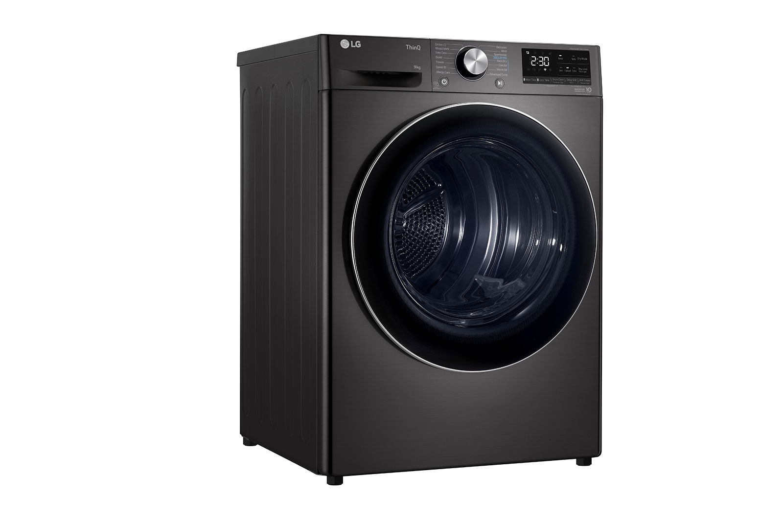 LG Svart 9-kg DUAL Inverter Heat Pump™ -torktumlare med ™ Eco Hybrid™ och värmepumpsteknologi , RV9DN903B