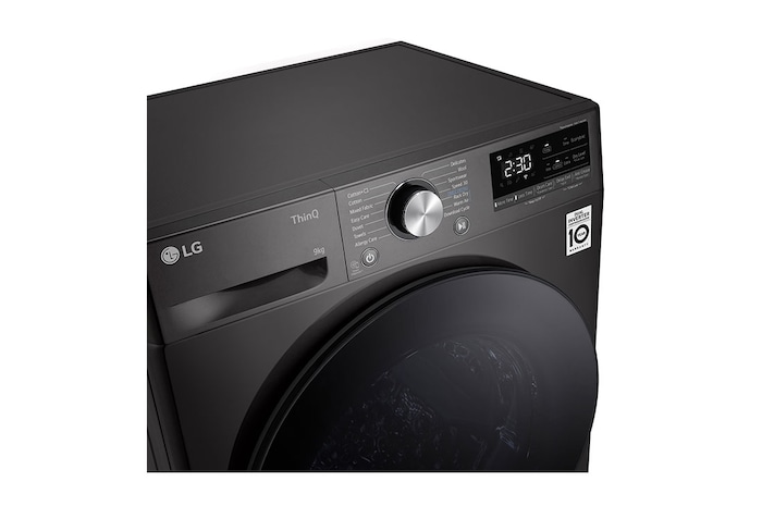 LG Svart 9-kg DUAL Inverter Heat Pump™ -torktumlare med ™ Eco Hybrid™ och värmepumpsteknologi , RV9DN903P