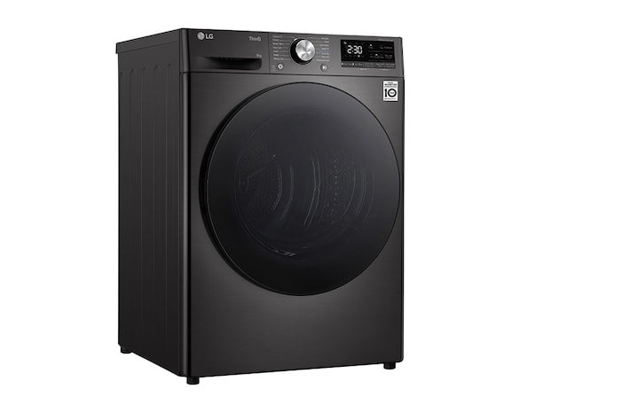 LG Svart 9-kg DUAL Inverter Heat Pump™ -torktumlare med ™ Eco Hybrid™ och värmepumpsteknologi , RV9DN903P