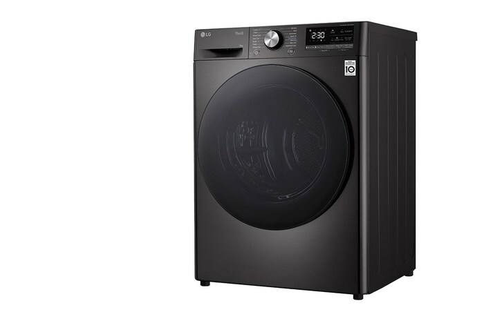 LG Svart 9-kg DUAL Inverter Heat Pump™ -torktumlare med ™ Eco Hybrid™ och värmepumpsteknologi , RV9DN903P