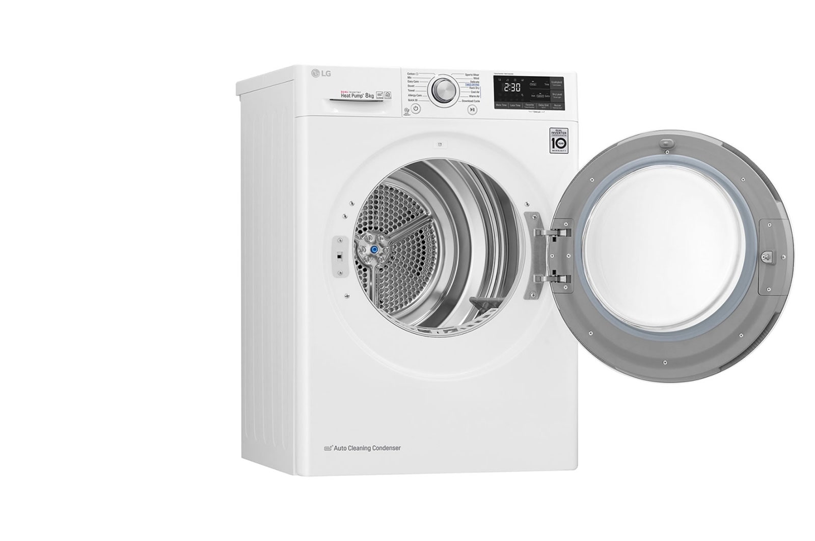 LG 8-kg DUAL Inverter Heat Pump™ -torktumlare med ™ Eco Hybrid™ och värmepumpsteknologi , S0RC308N1W9