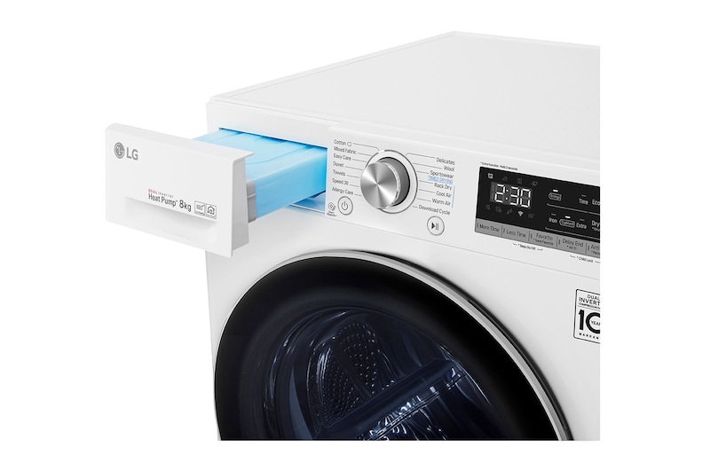 LG 8-kg DUAL Inverter Heat Pump™ -torktumlare med ™ Eco Hybrid™ och värmepumpsteknologi , S0RV708N1W9