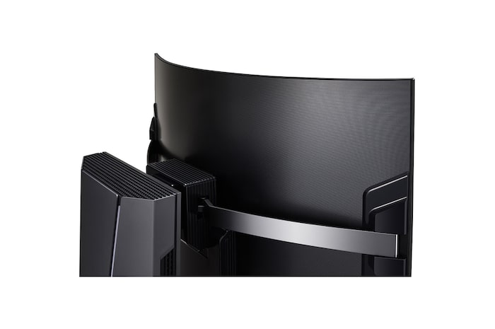 LG OLED Flex, Vänstervänd Flex sedd från 45-graders vinkel framifrån med en helt krökt skärm., 42LX3Q6LA