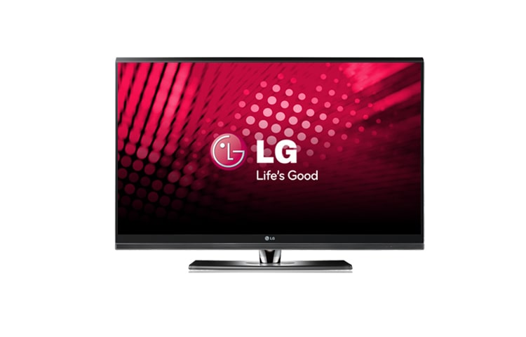 Vy framifrån av 42" LCD-TV med ramlös design, 200Hz-teknologi för knivskarp bild, Bluetooth och inbyggd mediaspelare 42SL8000
