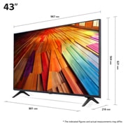 LG 43 tum LG UHD AI UT80 4K Smart TV 2024, 43UT80006LA