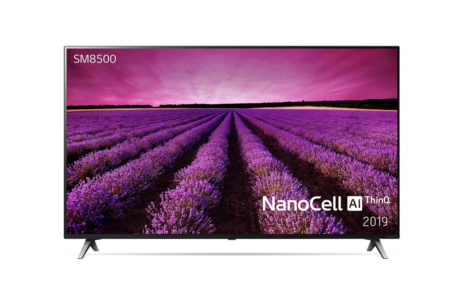 Vy framifrån av LG NanoCell TV- 49” 49SM8500PLA