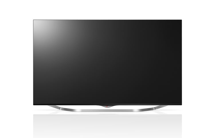 Vy framifrån av Ultra HD-skärm med webOS Smart TV med premiuminnehåll, 3D, Wi-Fi, DLNA och Magic Remote. 49UB850V