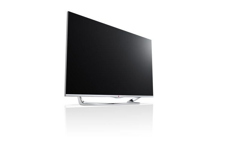 LG Mettalfärgad 55 tums SMART TV i Cinema Screen-design med vita detaljer och Magic Remote, 0,9 GHz dual core-processor och 1,25 GB RAM. Cinema 3D, Wi-Fi och DLNA. , 55LA740V