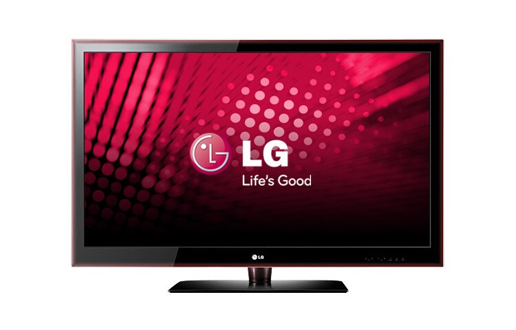 Vy framifrån av LED-TV med trådlösa anslutningsmöjligheter 55LE550N