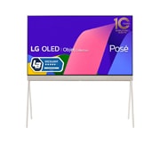 LG OLED | Objet Collection Posé, Posé sedd framifrån åt vänster i 45-graders vinkel., 55LX1Q6LA