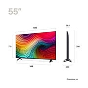 LG 55" NANO 81 - NanoCell 4K Smart TV (2024), 55NANO81T6A