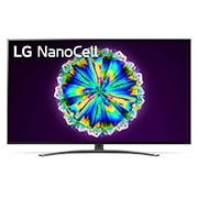 Vy framifrån av LG Nano86 55 inch 4K NanoCell TV 55NANO866NA