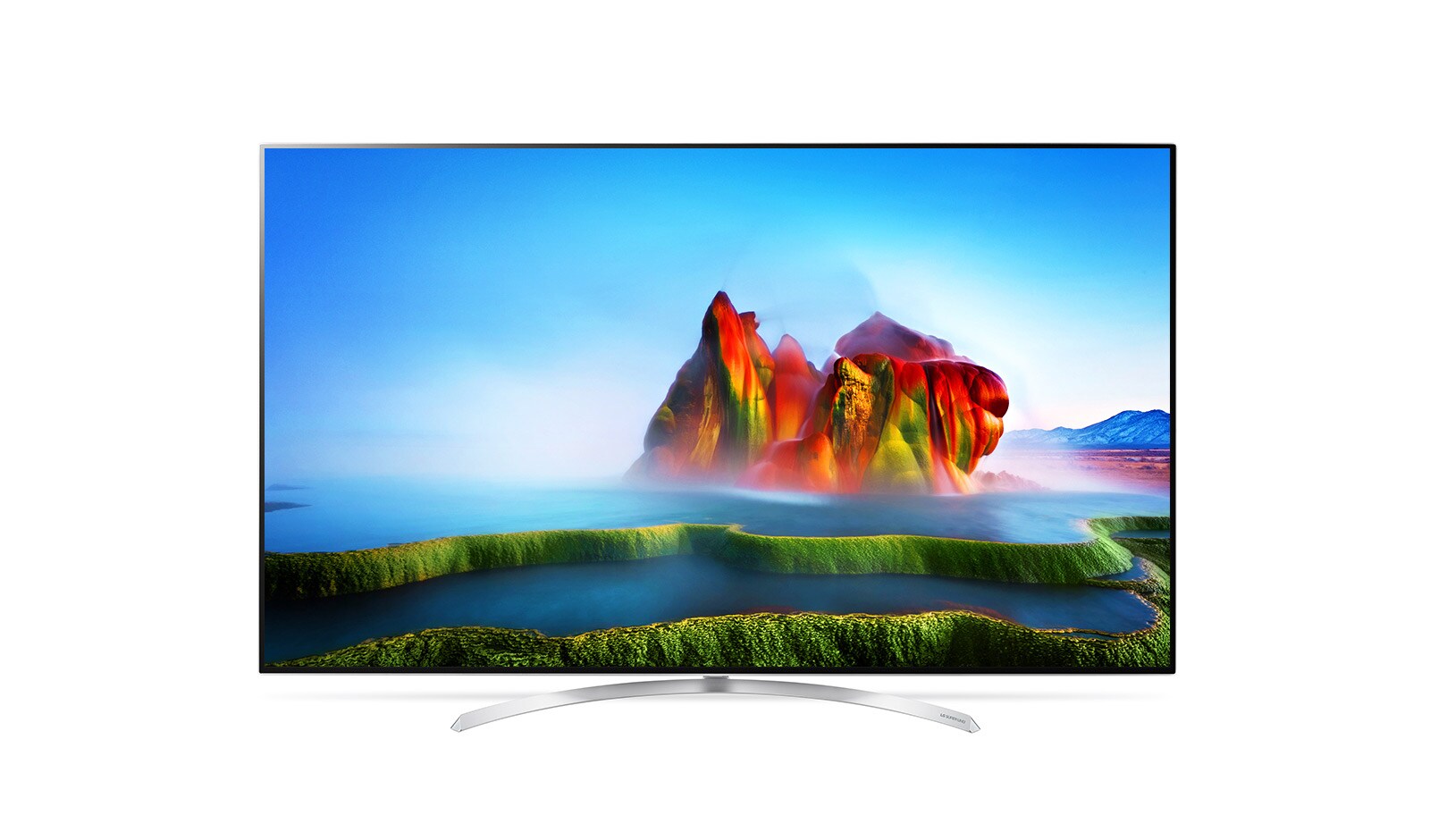 Vy framifrån av LG SUPER UHD TV 55&#34; 55SJ950V