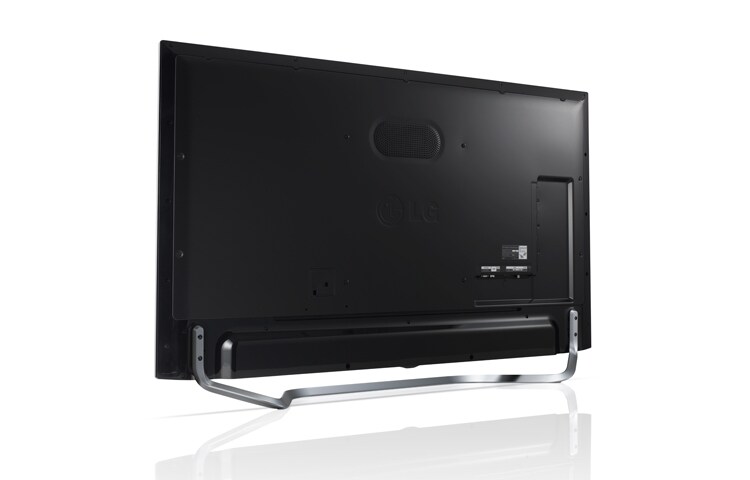 LG Premium Ultra HD-skärm med inbyggda högtalare på 35 Watt. Den har även webOS Smart TV med premiuminnehåll, 3D, Wi-Fi, DLNA och Magic Remote., 55UB950V