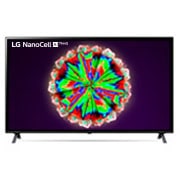 Vy framifrån av LG Nano80 65 inch 4K NanoCell TV 65NANO806NA