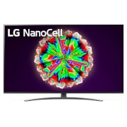 Vy framifrån av LG Nano81 65 inch 4K NanoCell TV 65NANO816NA
