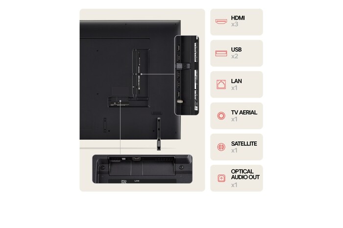 LG 65" QNED AI QNED80 4K Smart TV 2024, 65QNED80T6A