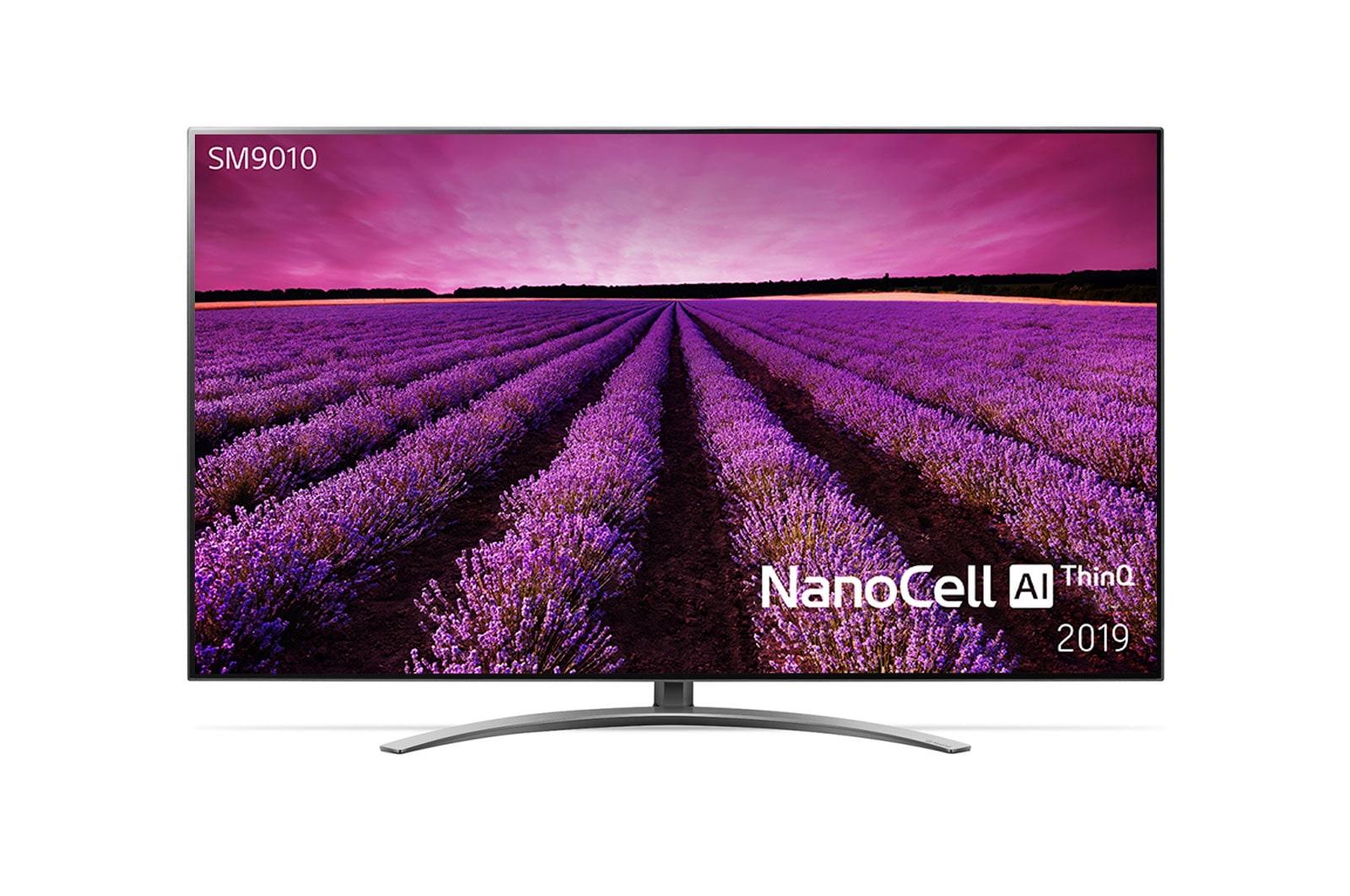 Vy framifrån av LG NanoCell TV- 65” 65SM9010PLA