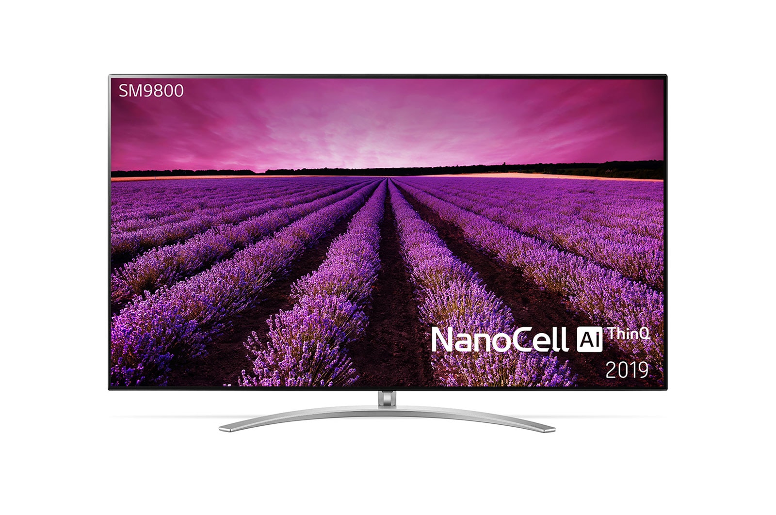 Vy framifrån av LG NanoCell TV- 65” 65SM9800PLA