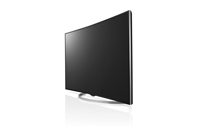LG KURVAD PREMIUM ULTRA HD-SKÄRM MED INBYGGDA HÖGTALARE PÅ 35 WATT. DEN HAR ÄVEN WEBOS SMART TV MED PREMIUMINNEHÅLL, 3D, WI-FI, DLNA OCH MAGIC REMOTE., 65UC970V