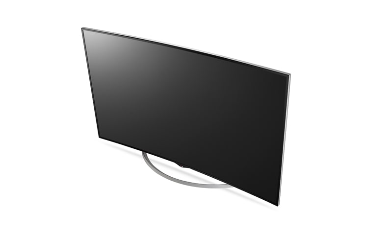 LG KURVAD PREMIUM ULTRA HD-SKÄRM MED INBYGGDA HÖGTALARE PÅ 35 WATT. DEN HAR ÄVEN WEBOS SMART TV MED PREMIUMINNEHÅLL, 3D, WI-FI, DLNA OCH MAGIC REMOTE., 65UC970V