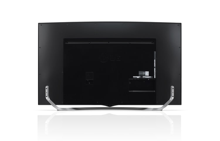 LG KURVAD PREMIUM ULTRA HD-SKÄRM MED INBYGGDA HÖGTALARE PÅ 35 WATT. DEN HAR ÄVEN WEBOS SMART TV MED PREMIUMINNEHÅLL, 3D, WI-FI, DLNA OCH MAGIC REMOTE., 65UC970V