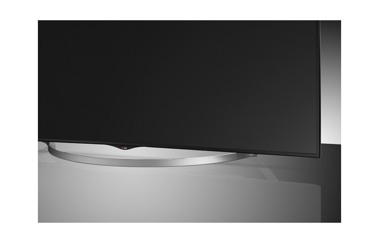 LG KURVAD PREMIUM ULTRA HD-SKÄRM MED INBYGGDA HÖGTALARE PÅ 35 WATT. DEN HAR ÄVEN WEBOS SMART TV MED PREMIUMINNEHÅLL, 3D, WI-FI, DLNA OCH MAGIC REMOTE., 65UC970V