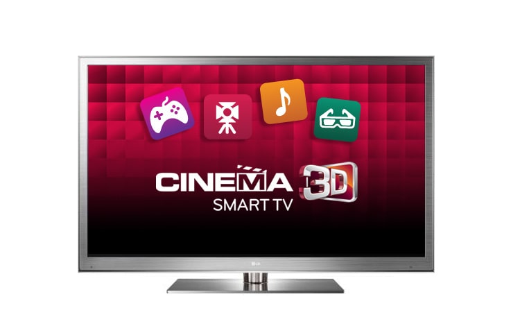 Vy framifrån av FULL LED TV med supersnabb Smart TV med Dual Core-processor, Magic Motion Remote och Cinema 3D. 72LM950V
