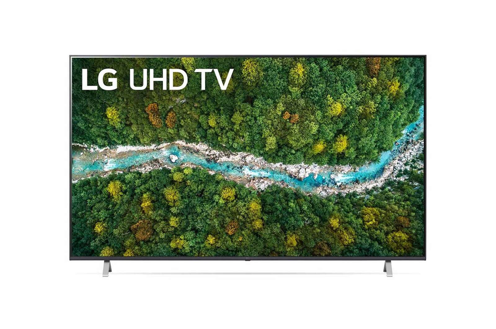 Vy framifrån av  LG UP77 75 tum 4K Smart UHD-TV 75UP77109LC