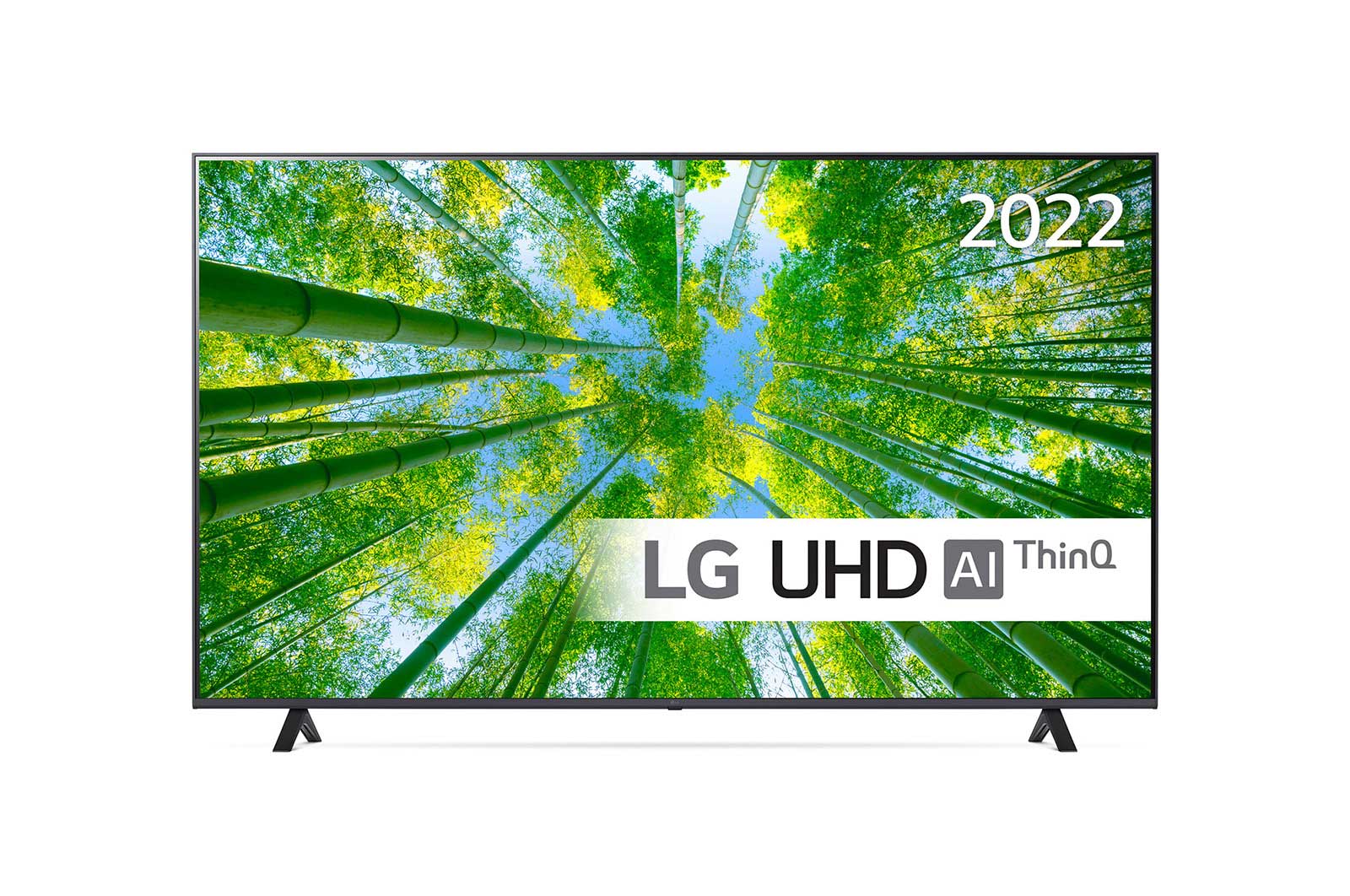 Vy framifrån av 75&#34; UQ8000 - 4K UHD Smart TV - 75UQ80006LB 75UQ80006LB