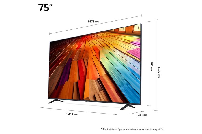 LG 75" UHD AI UT80 4K Smart TV 2024, 75UT80006LA