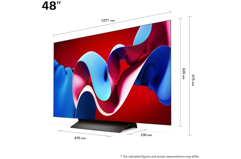 LG 48" OLED evo AI C4 4K Smart TV 2024, OLED48C44LA