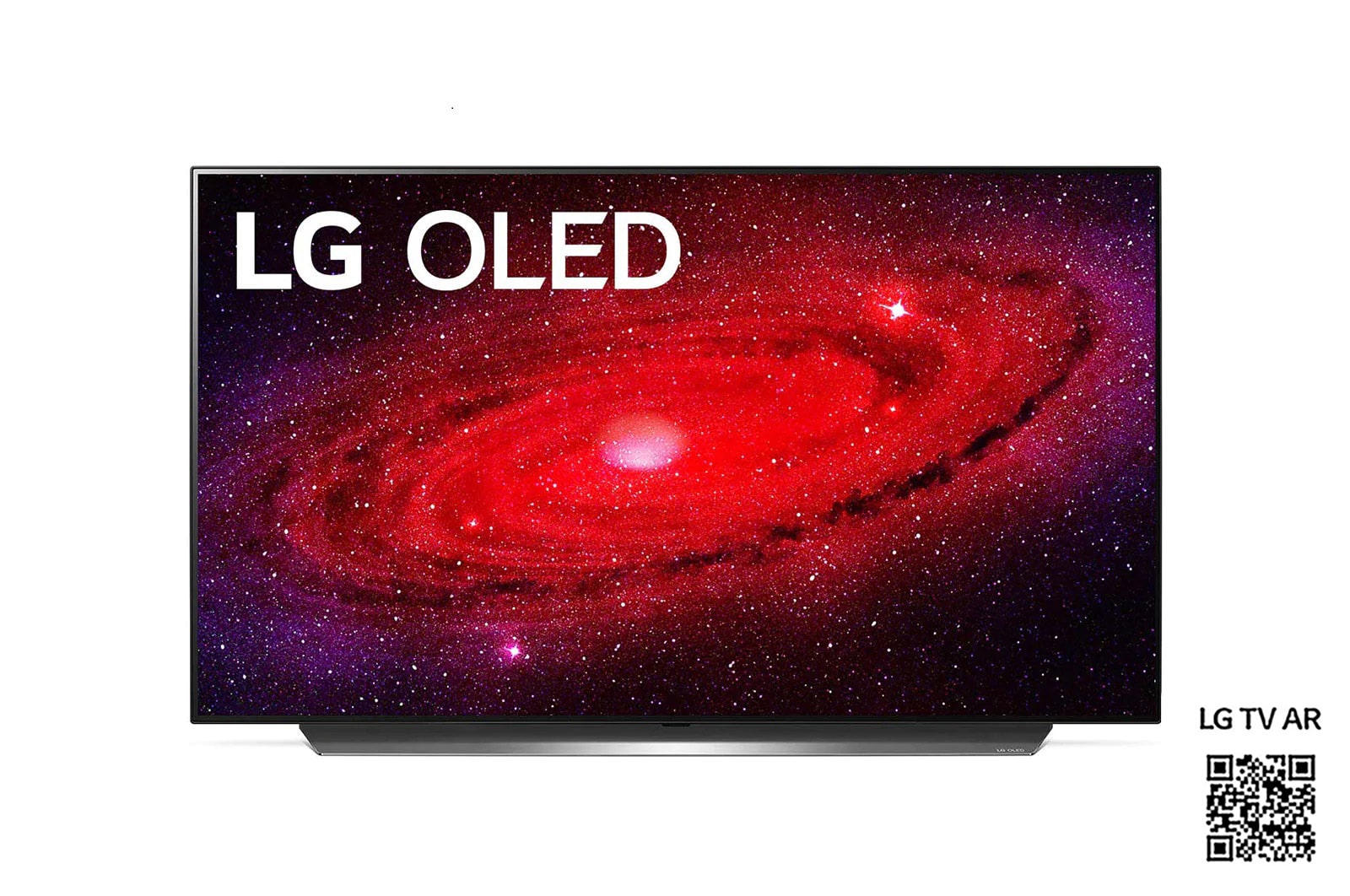 Vy framifrån av 48&#39;&#39; LG OLED 4K TV - CX OLED48CX6LB