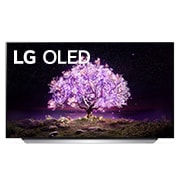 Vy framifrån av LG C1 55 inch 4K Smart OLED TV OLED55C15LA