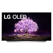 Vy framifrån av LG C1 55 inch 4K Smart OLED TV OLED55C16LA