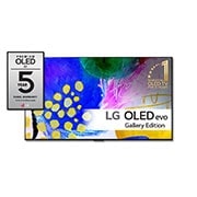 LG 65'' OLED G2 - OLED evo Gallery Edition 4K Smart TV - OLED65G26LA, framsida, OLED65G26LA