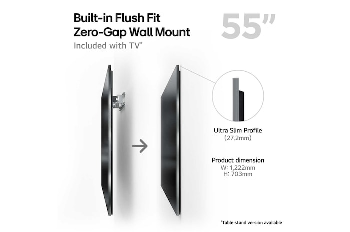 LG 55" OLED evo AI G4 4K Smart TV 2024, OLED55G45LW