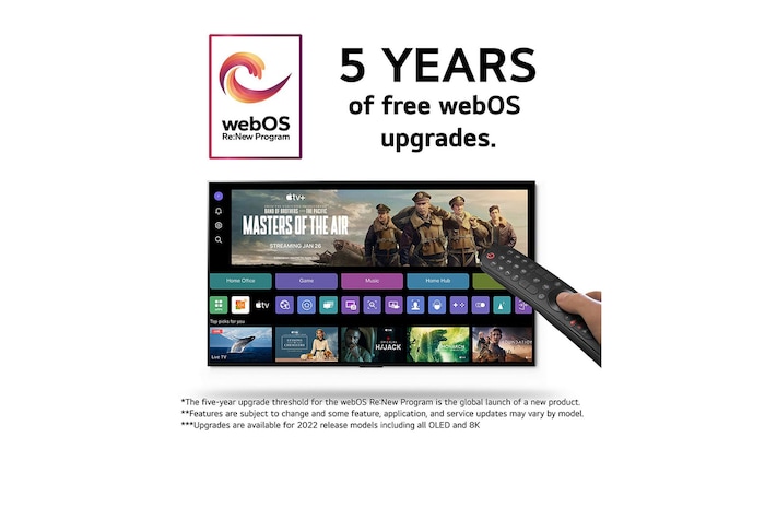5 years of free webos upgrades