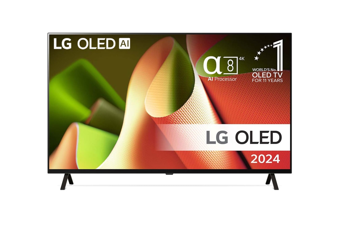 LG OLED evo AI B4 4K Smart TV på 65 tum OLED65B46LA 2024 med alpha 8 AI-processor 