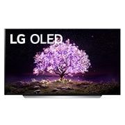 Vy framifrån av LG C1 65 inch 4K Smart OLED TV OLED65C16LA